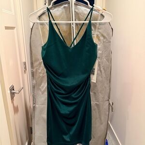 Emerald Sundae Teal Strappy Dress